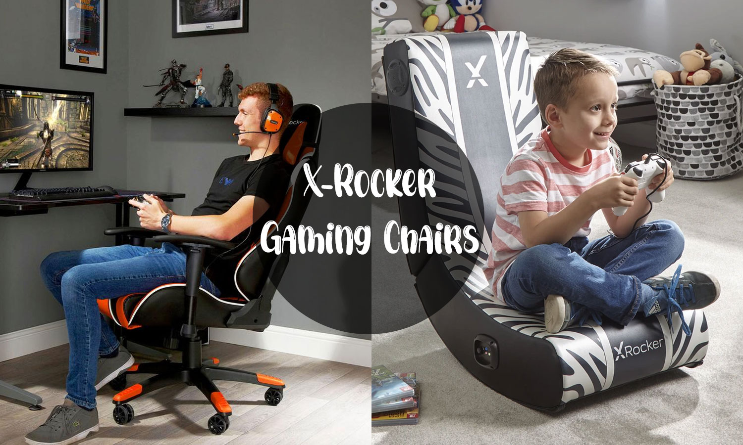 X Rocker Agility Junior Kids Gaming Chair Office Boys Ergonomic Adjustable Green 